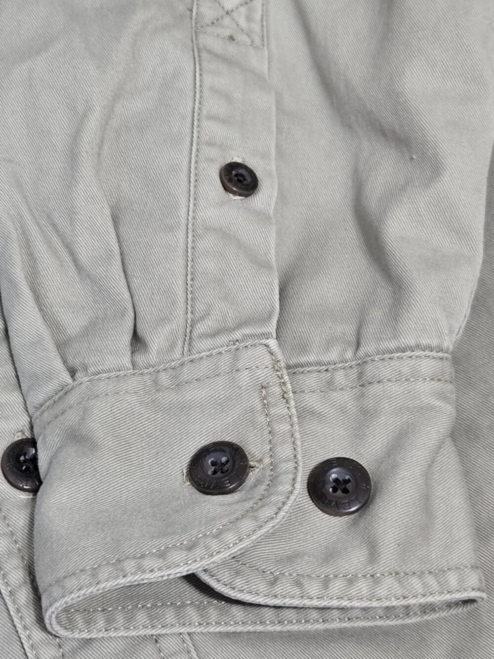 Vintage Y2K Levi's Sherpa Fleece Lined Button Up Shirt Jacket Shacket Mens L Tan
